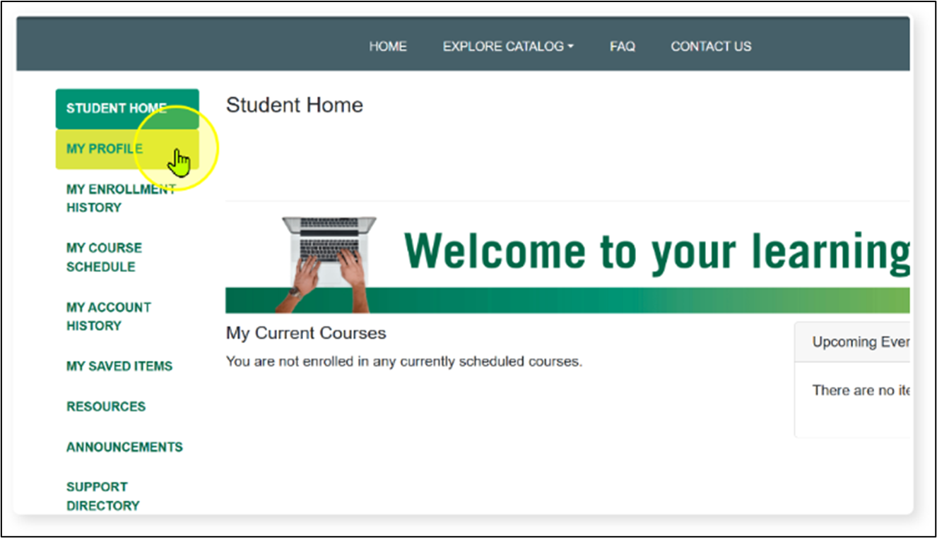 registration system screenshot