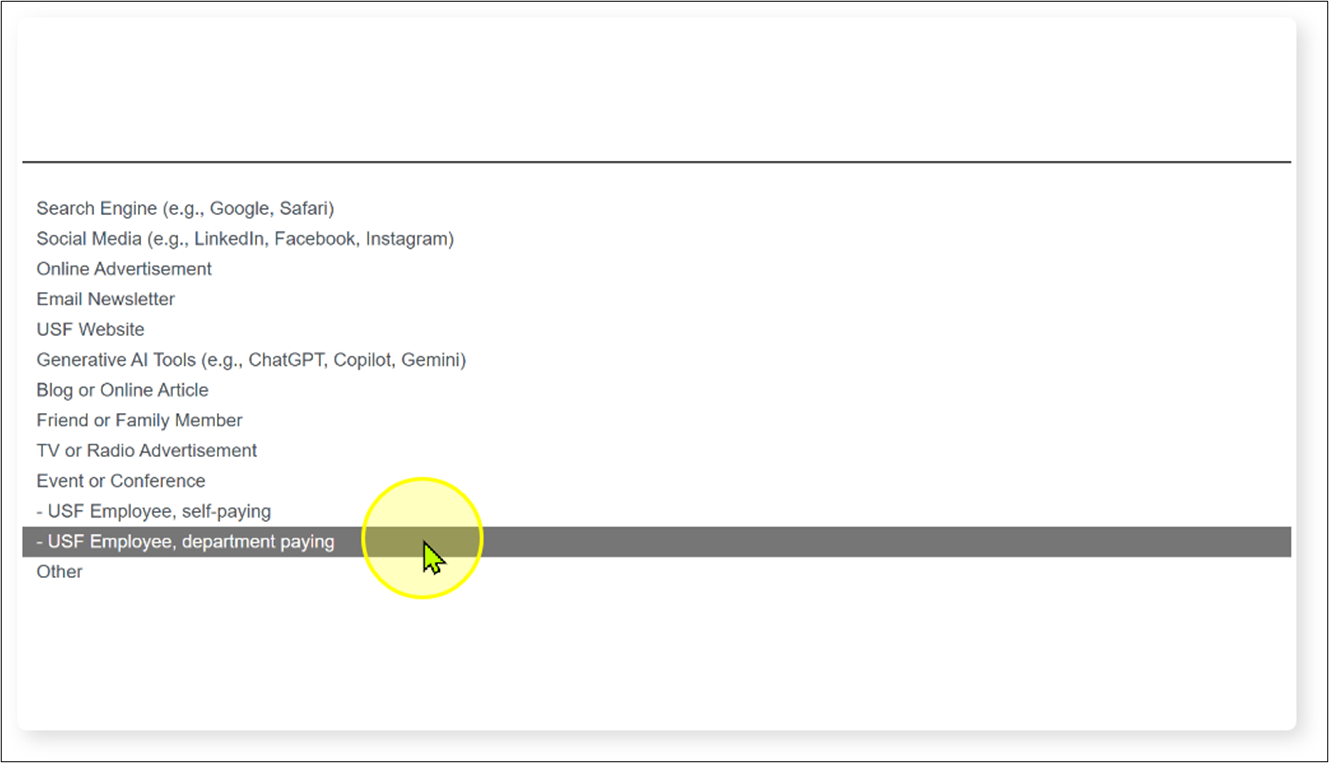 registration system screenshot