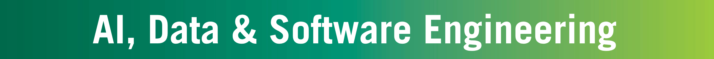AI, Data & Software Engineering