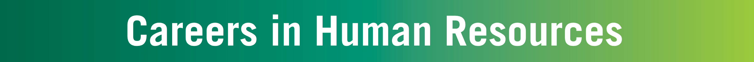 Careers in Human Resources