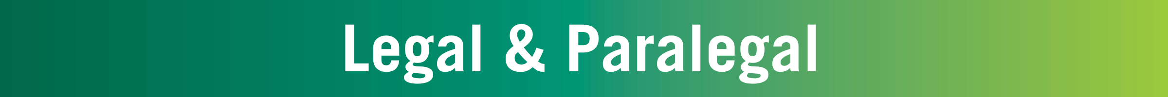 Legal & Paralegal