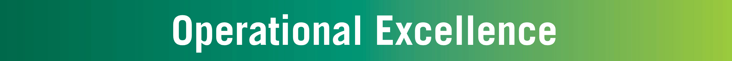 Operational Excellence