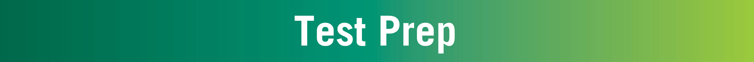 Test Prep
