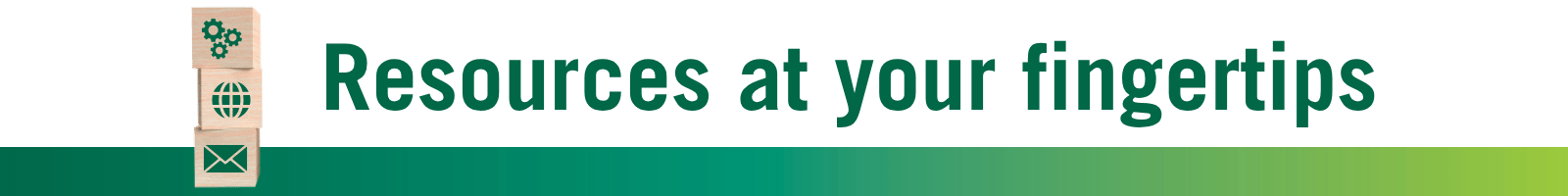Resources at your fingertips